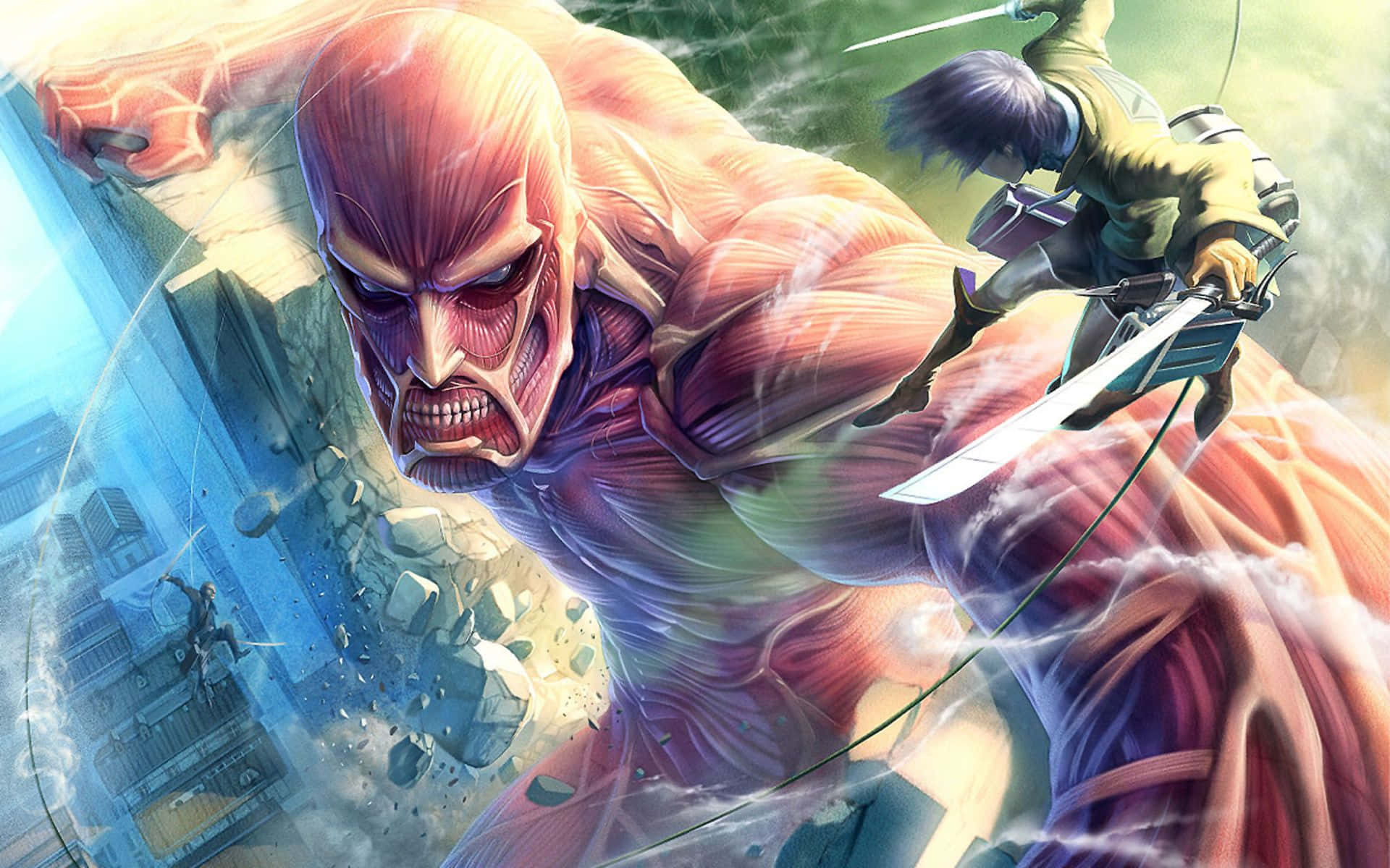 Attackon Titan Showdown Background