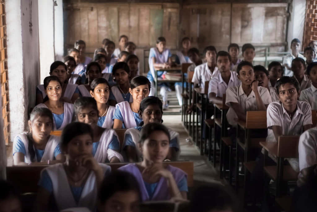 Attentive Indian Students Background