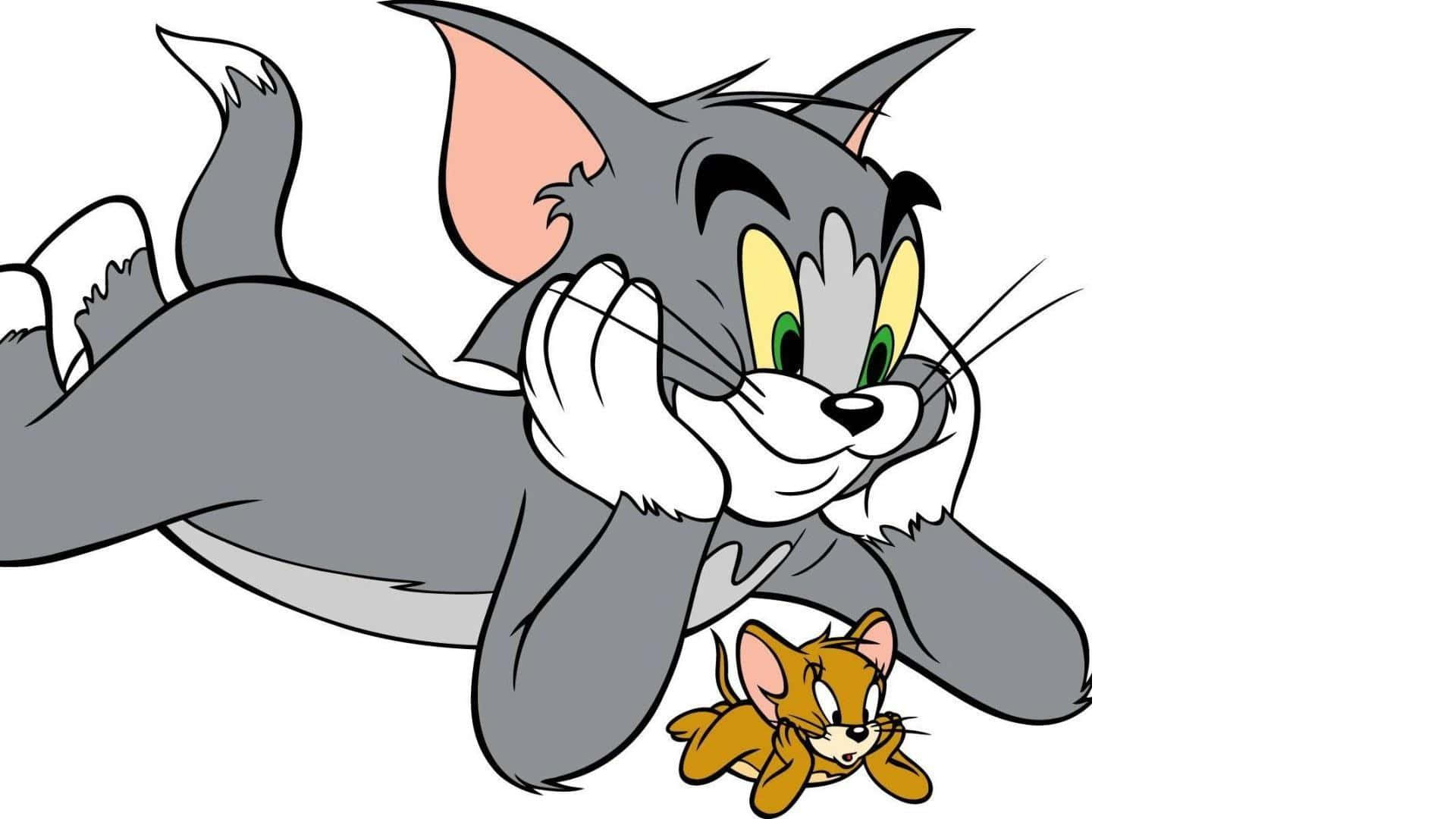 Attentive Tom And Jerry Background