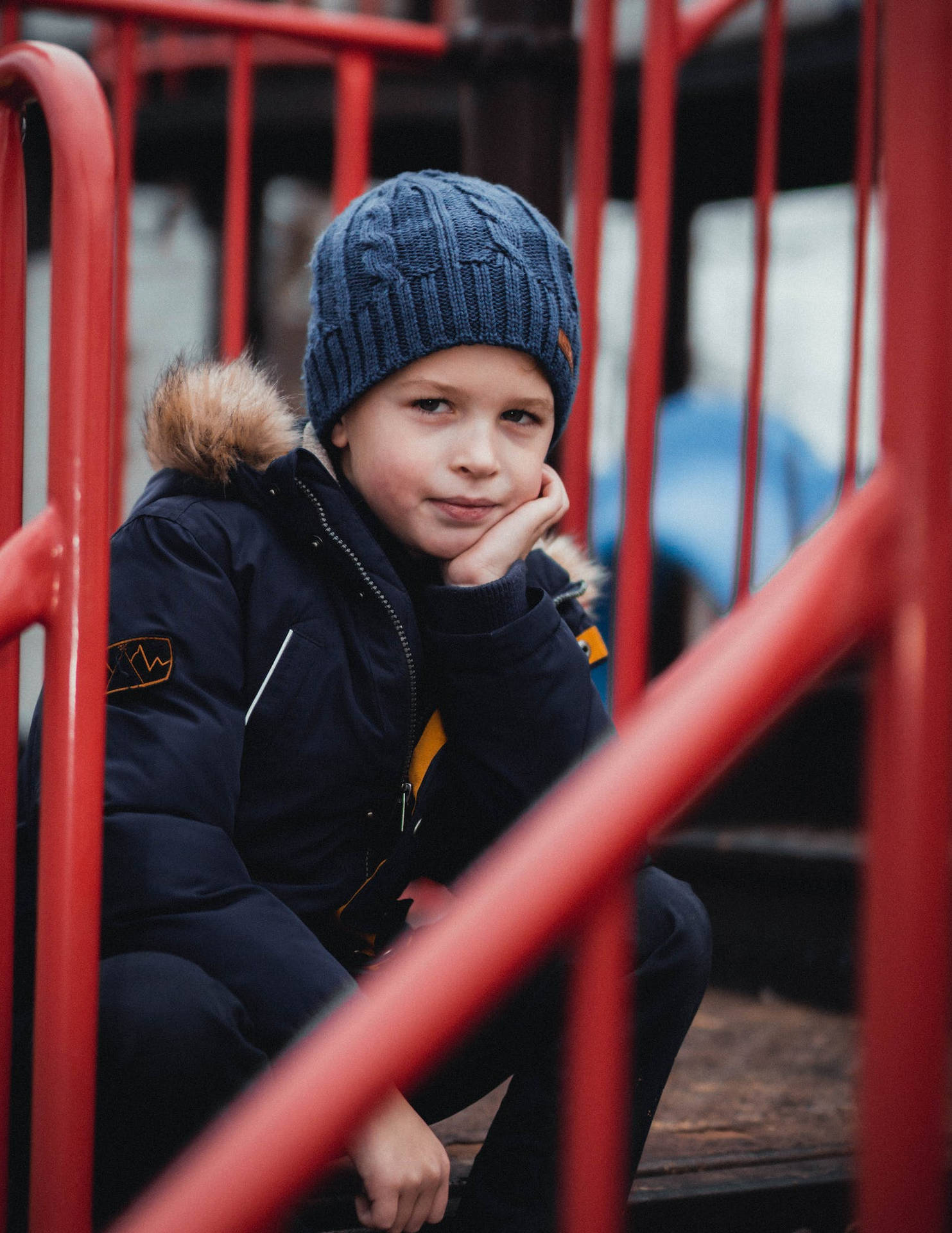 Attitude Boy In Playground Background