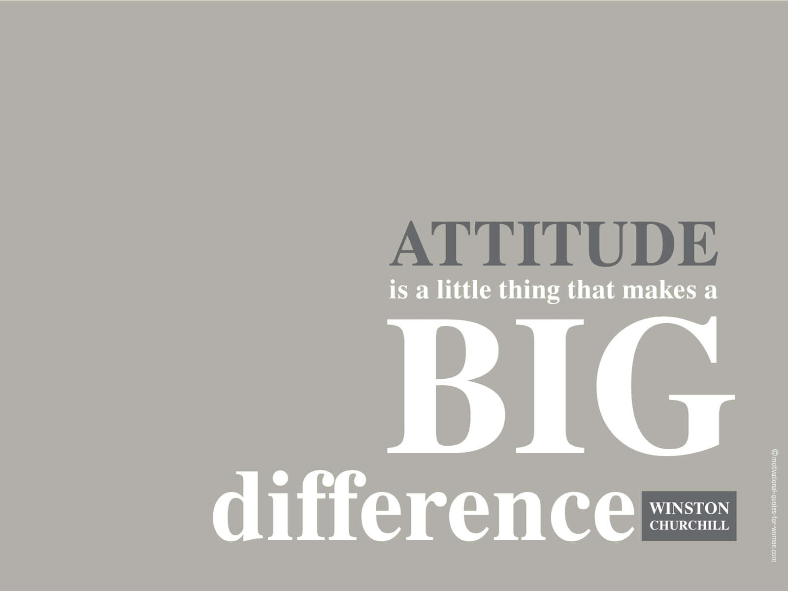 Attitude Is A Little Thing That Makes A Big Difference Background