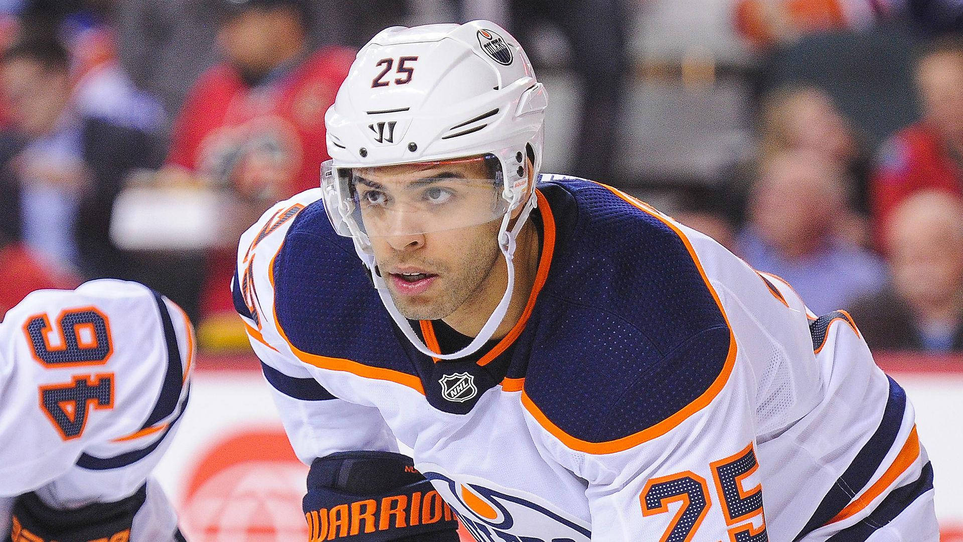 Attractive Darnell Nurse In Edmonton Oilers Versus Calgary Flames 2020 Background