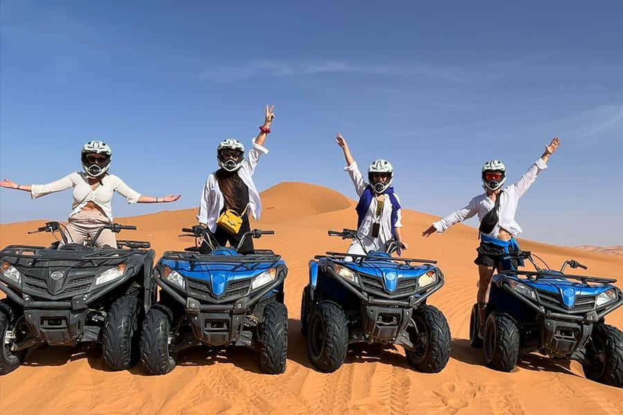 Atv Ride On Sunny Day Background