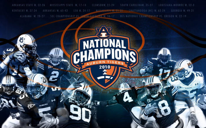 Auburn Football National Champions Background