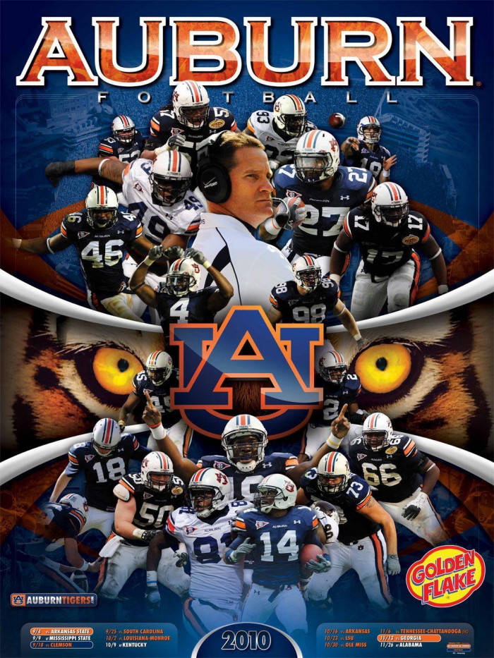 Auburn Football Tiger Eyes And Logo