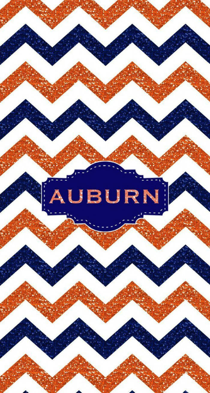 Auburn Football Zig-zag Background