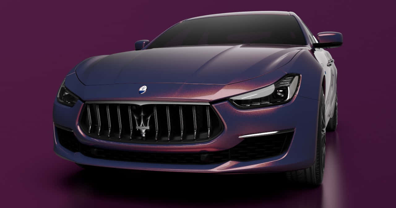 Audacious Purple Car Background