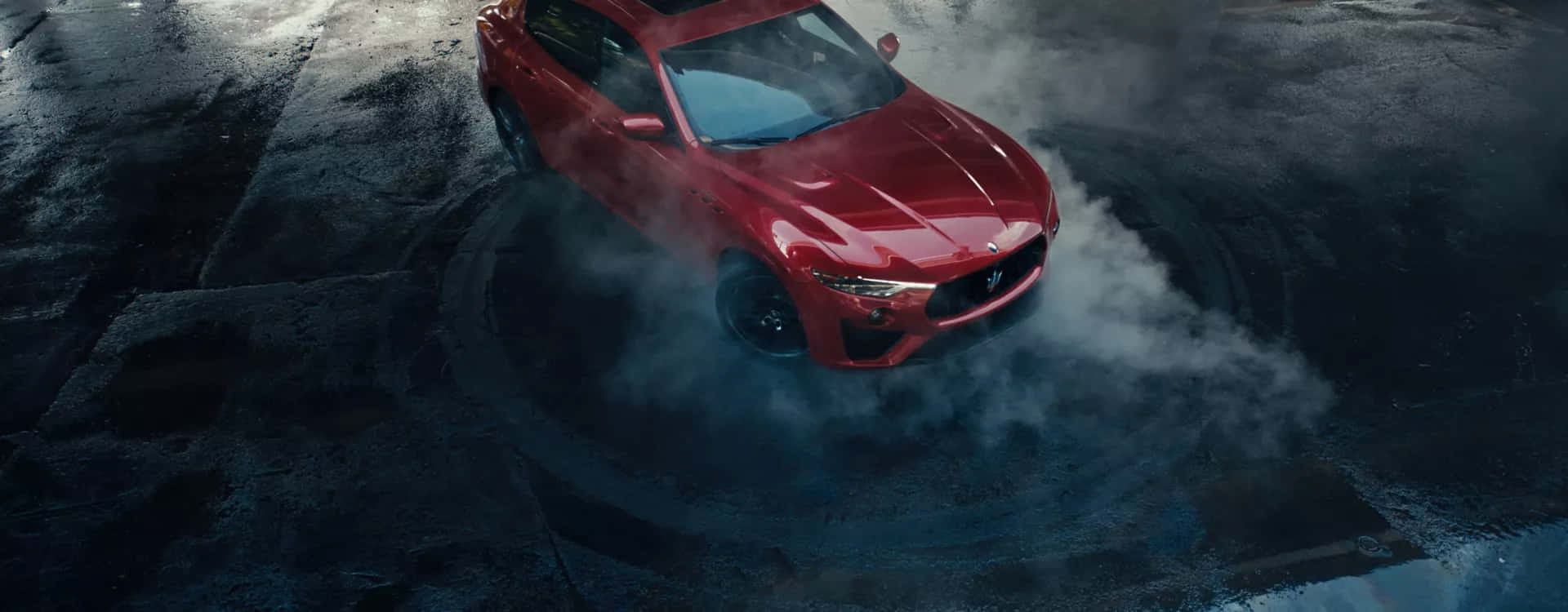 Audacious Red Car Background