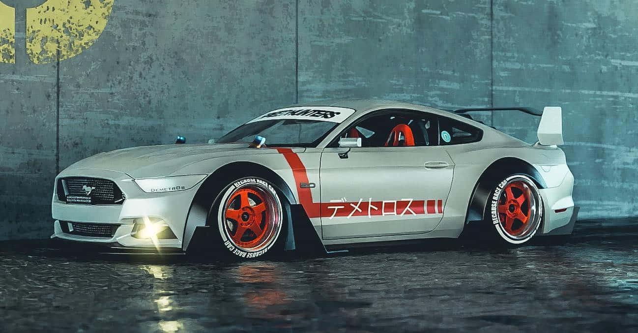 Audacious White Car Background