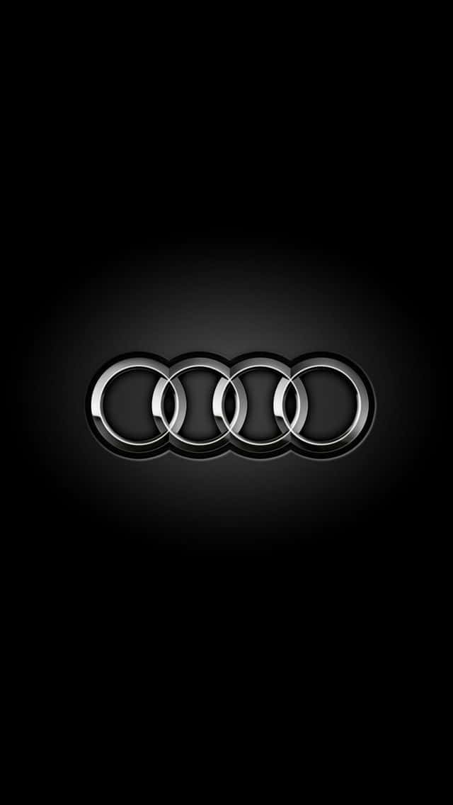 Audi Logo On Black Background Background