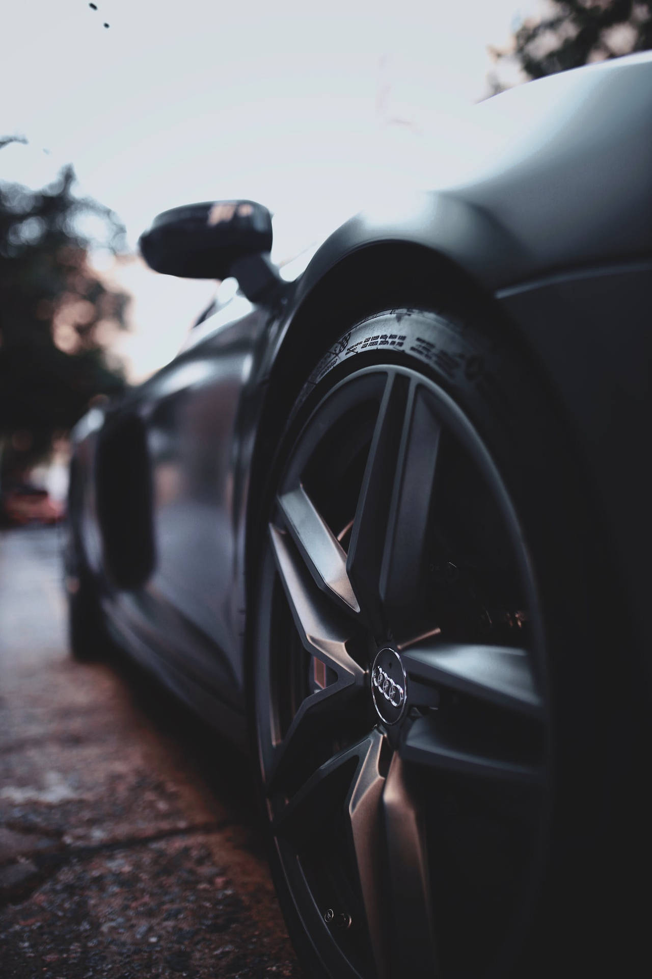 Audi Luxury Car Wheels Background