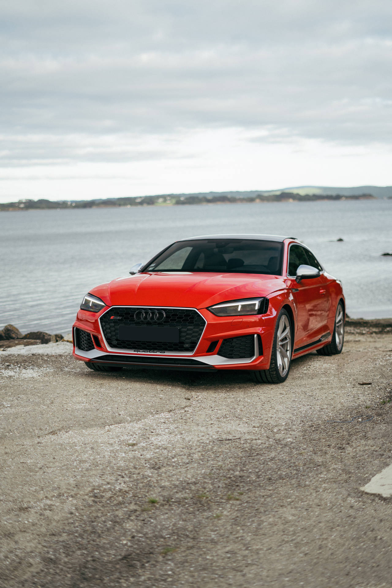 Audi Rs Parked At The Beach