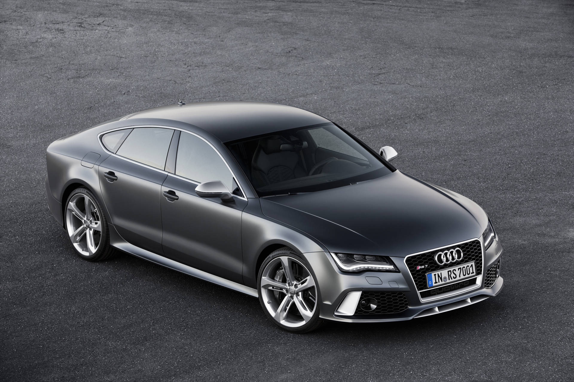 Audi Rs7 Black Side Angle Background