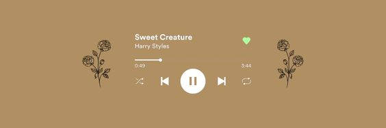 Audio Playing Sweet Creature Facebook Cover Background