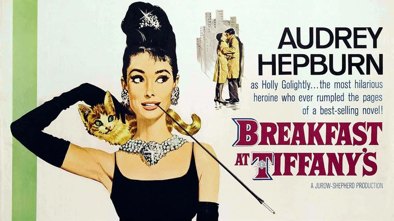 Audrey Hepburn As Holly Golightly, The Classic Superstar From Breakfast At Tiffany's. Background