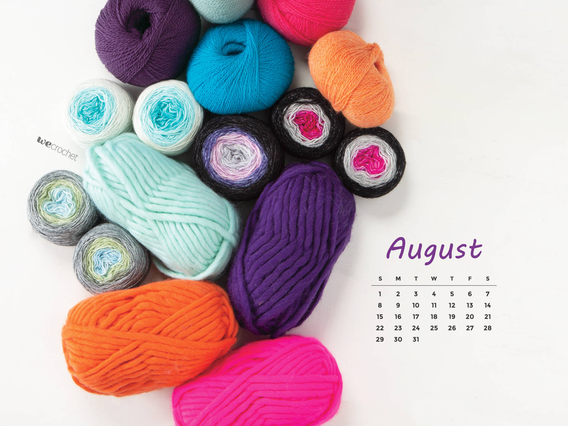 August 2021 Calendar 2048 X 1536