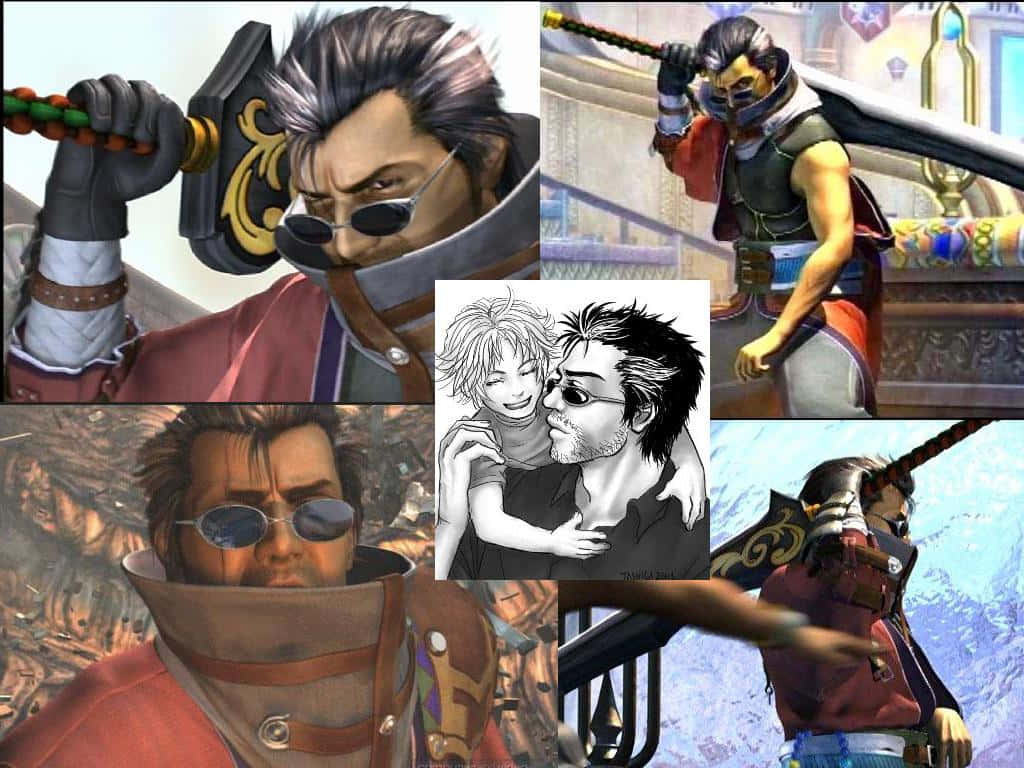 Auron Collage Final Fantasy X Background