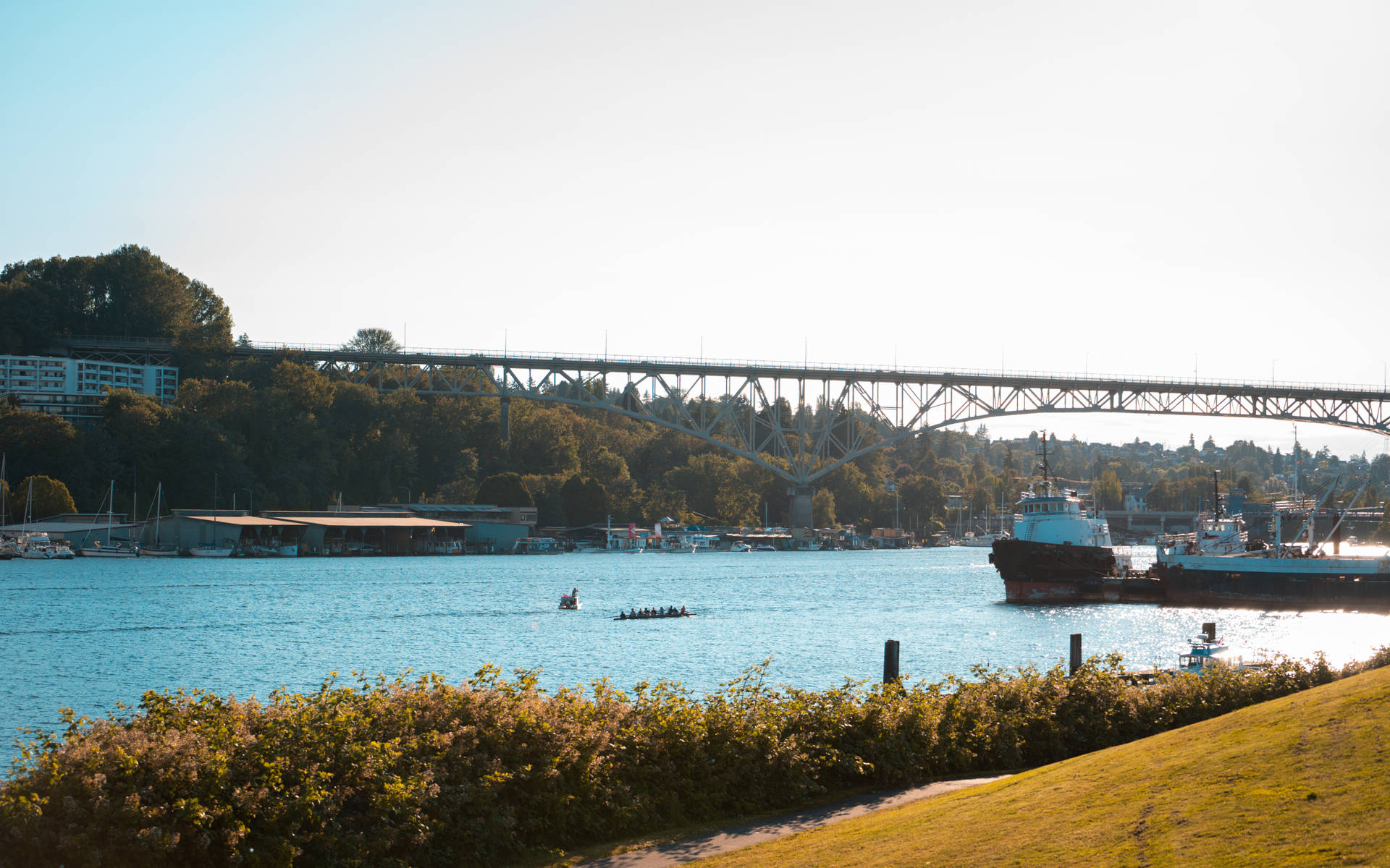 Aurora Bridge Seattle 4k Background