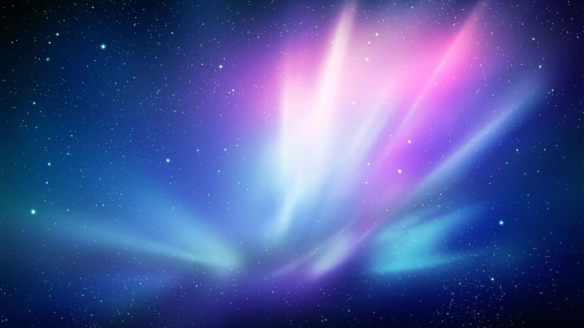 Aurora In Galaxy Blue Aesthetic Background