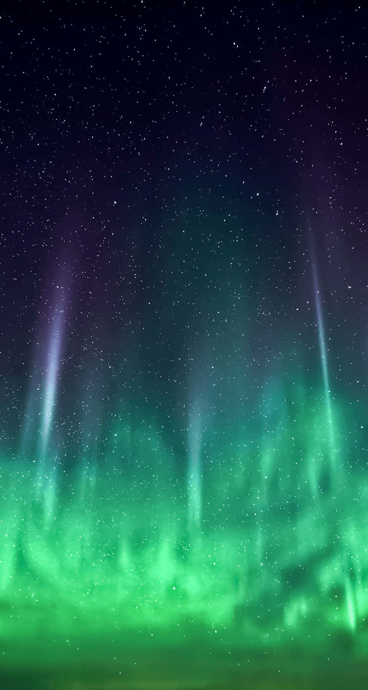 Aurora Night Sky Stars Background