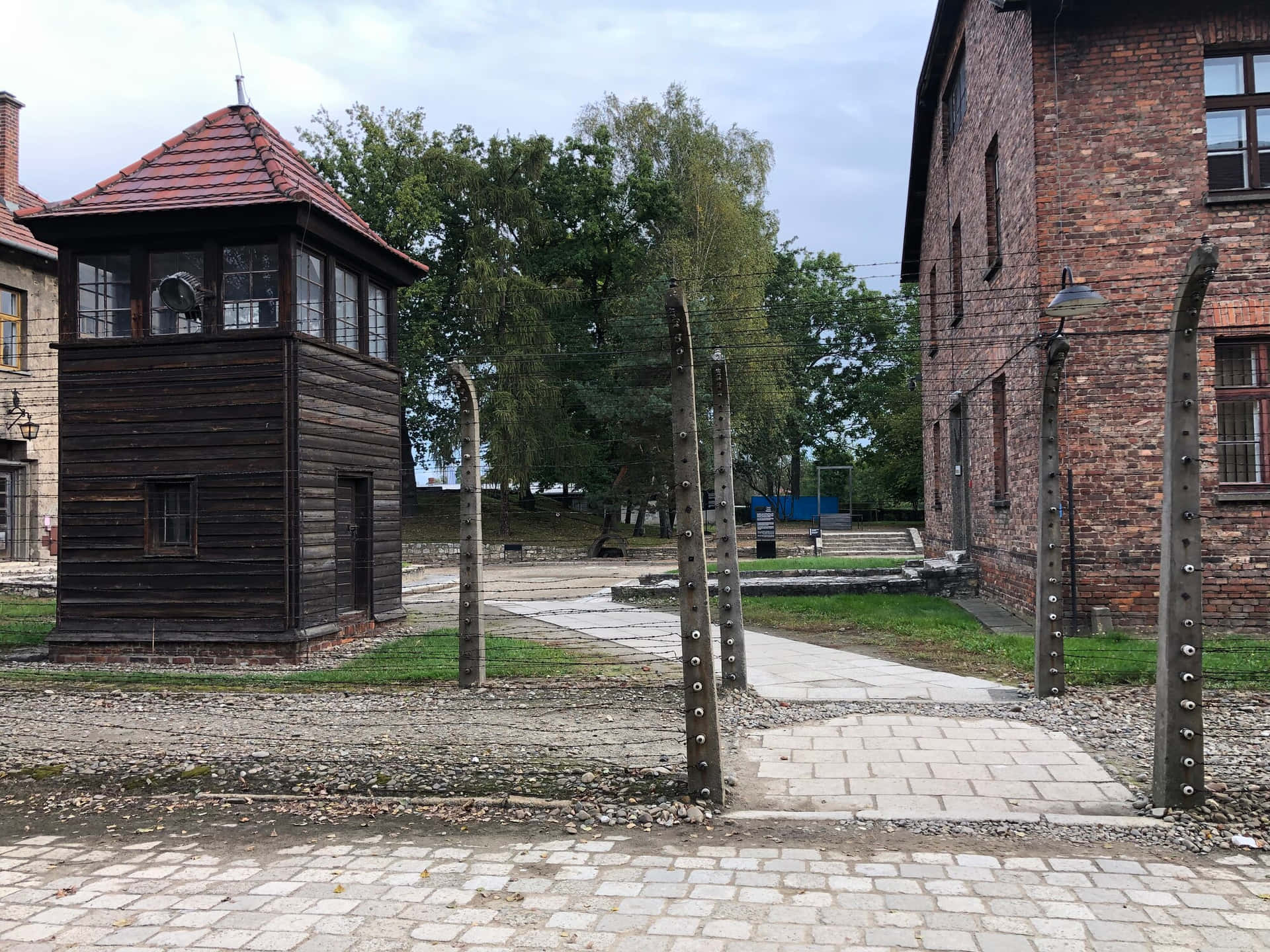 Auschwitz Birkenau State Museum Fence Background