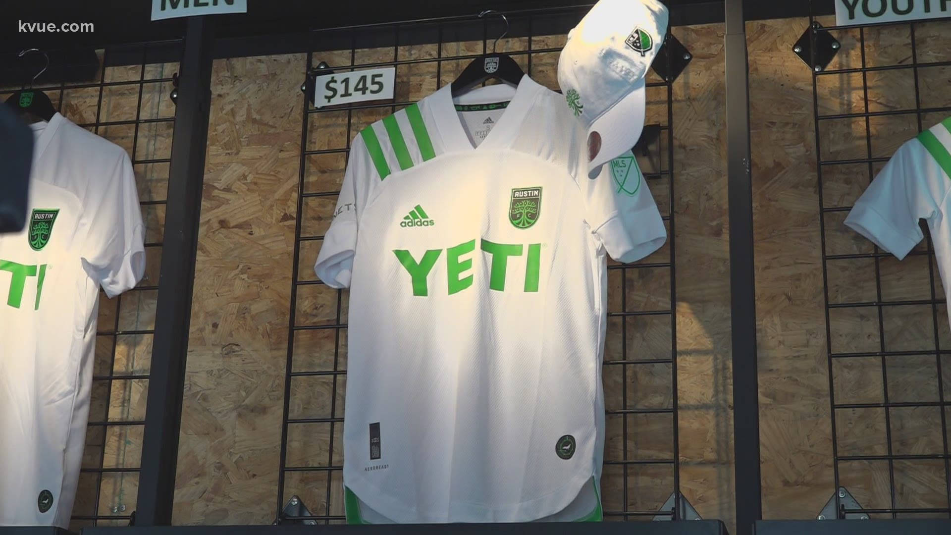 Austin Fc Soccer Club Jersey Yeti Background