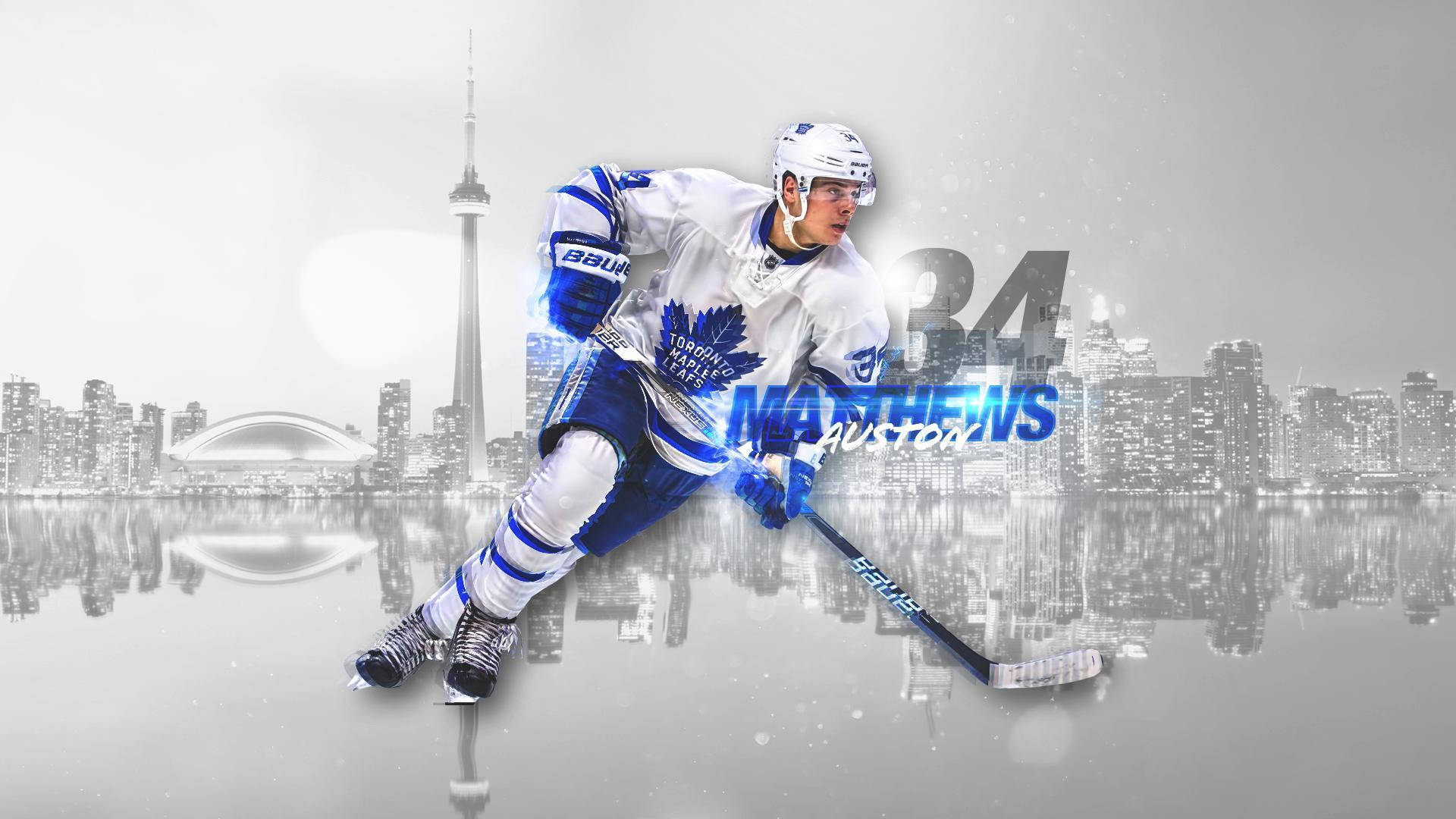 Auston Matthews Graphic Art Background