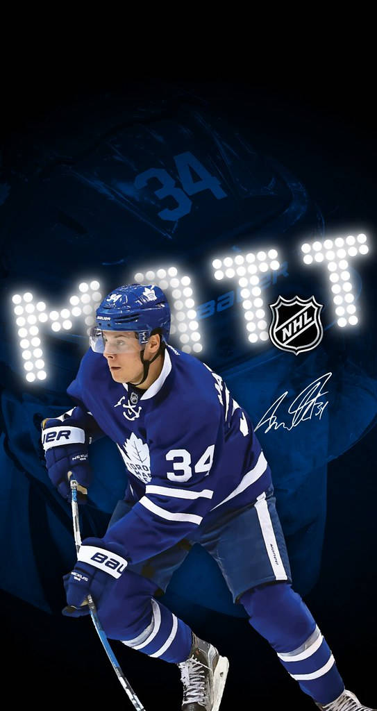 Auston Matthews In-game Action Shot Background