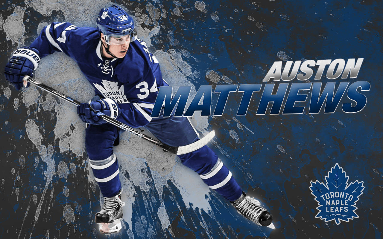 Auston Matthews Of Toronto Maple Leafs Background