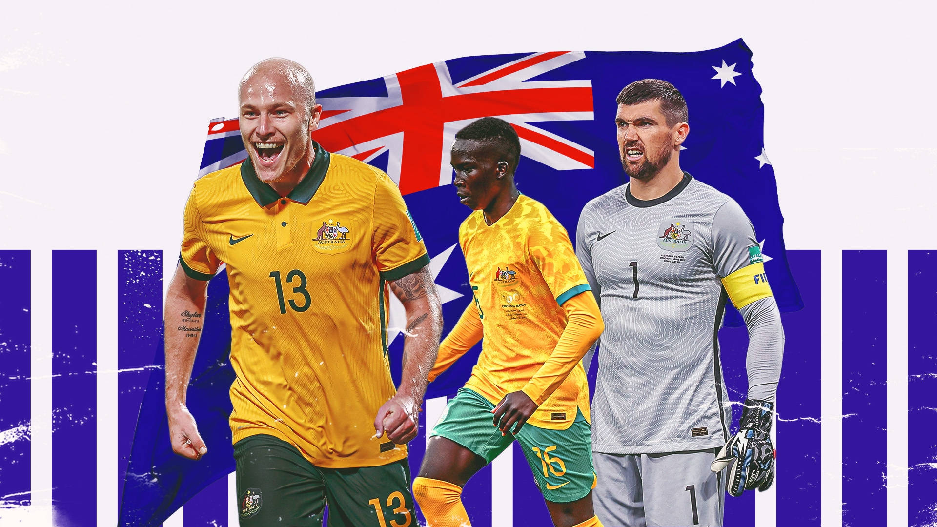 Australia National Football Team Illustration Design Background