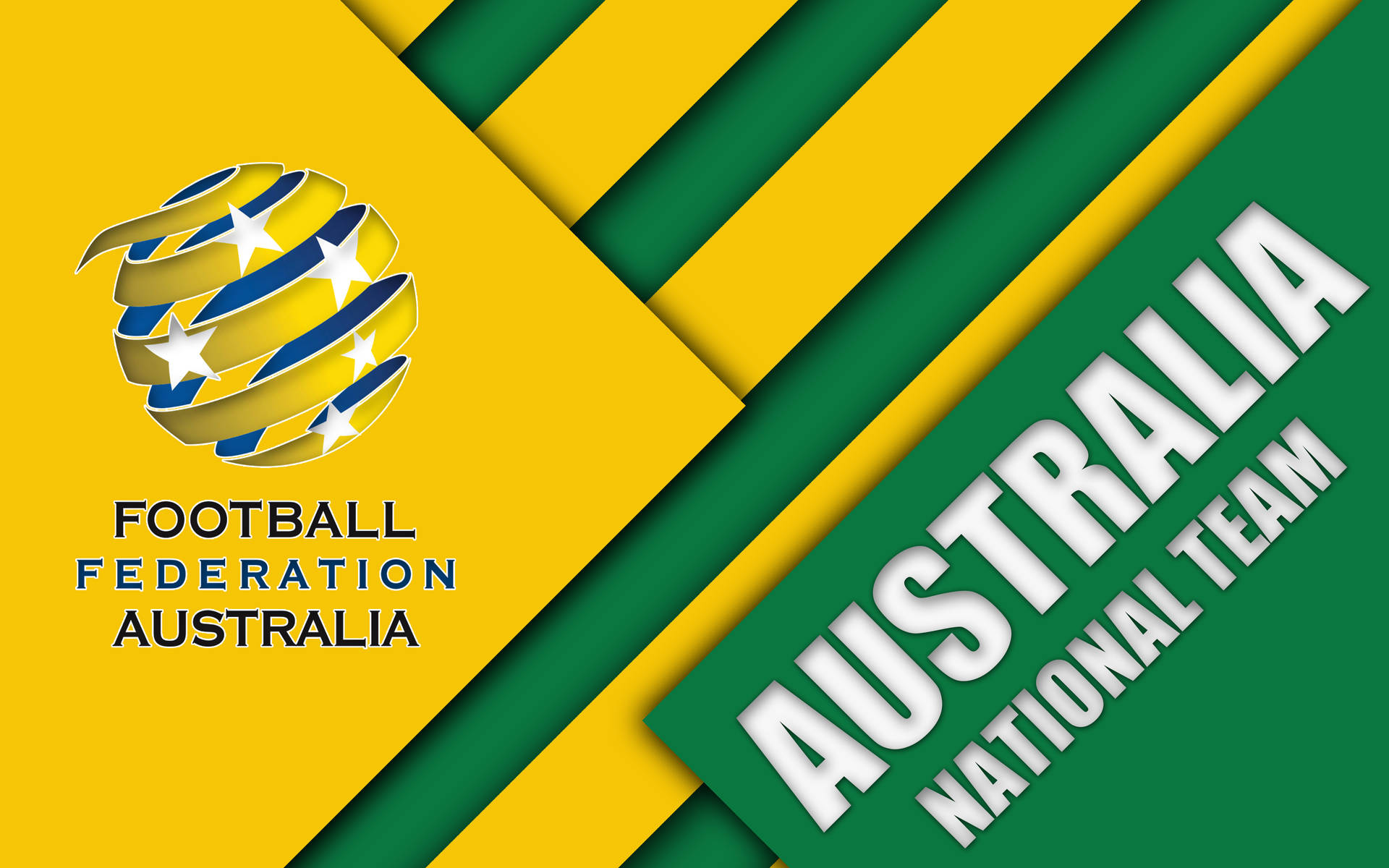 Australia National Football Team Minimal Logo Background