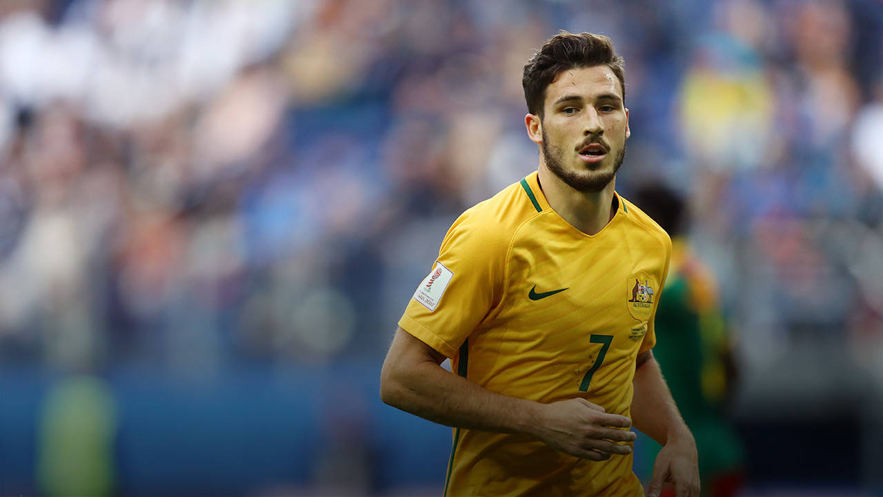 Australia National Football Team Running Mathew Leckie Background