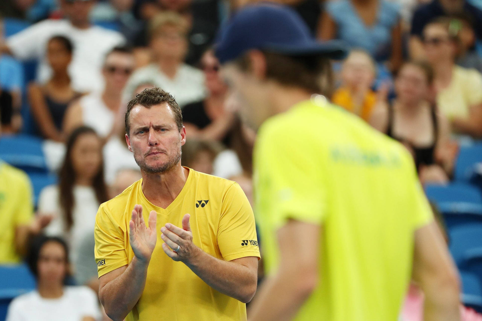 Australia's Davis Cup Team Captain Lleyton Hewitt Background