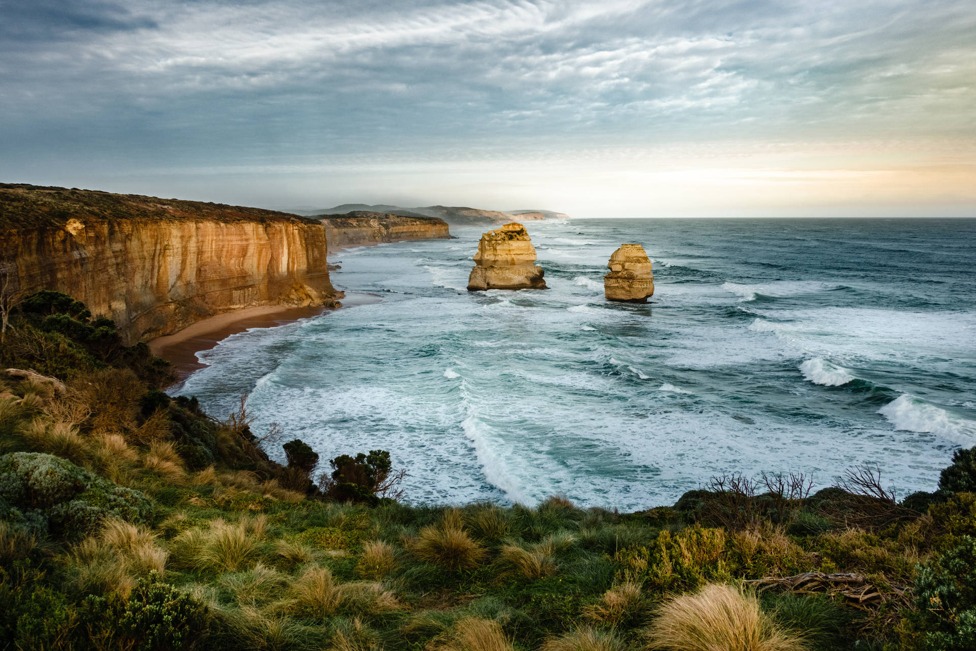Australia Southern Ocean Coastline Background