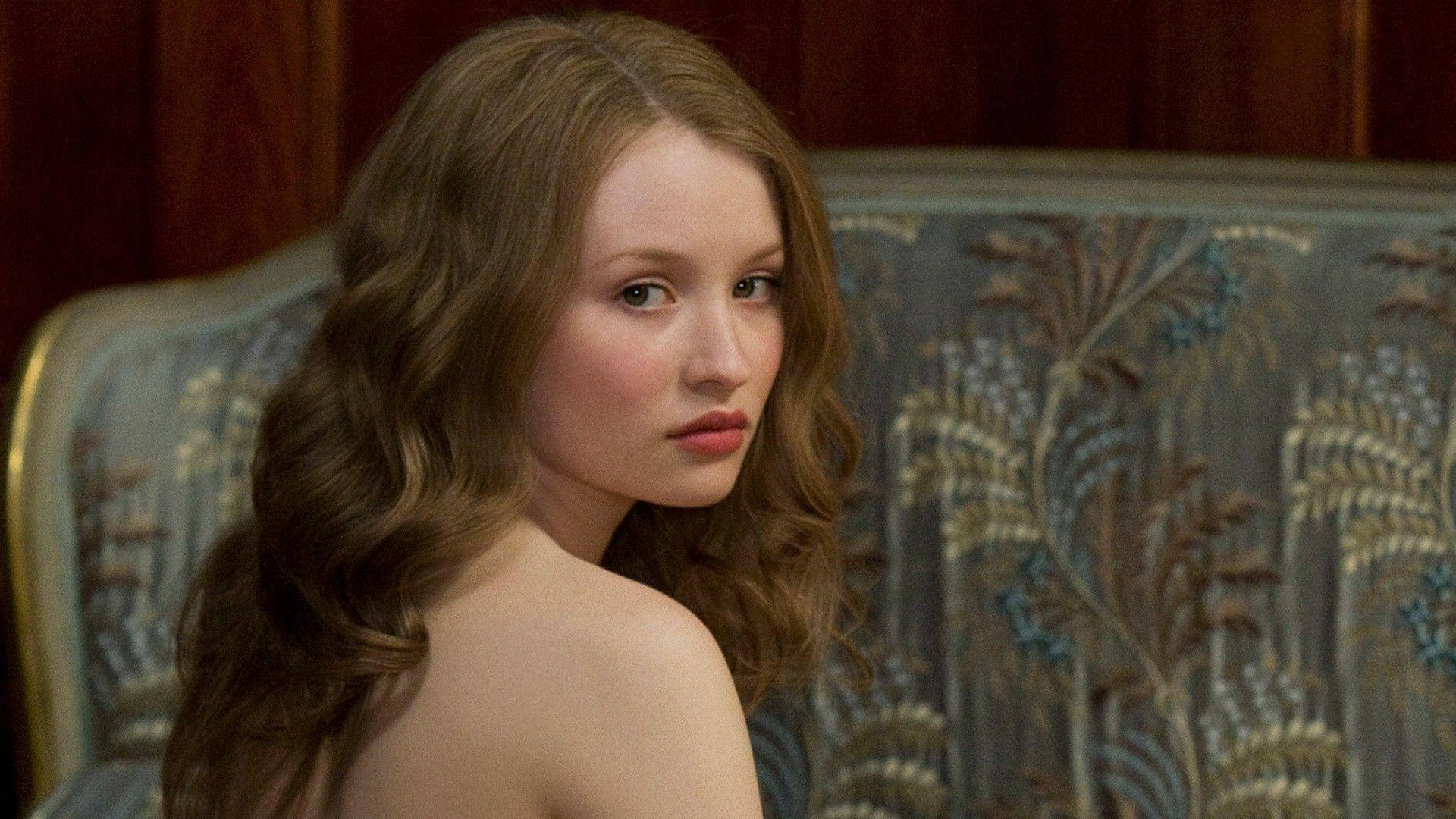 Australian Actress Emily Browning As Lucy 2011 Sleeping Beauty Movie Background