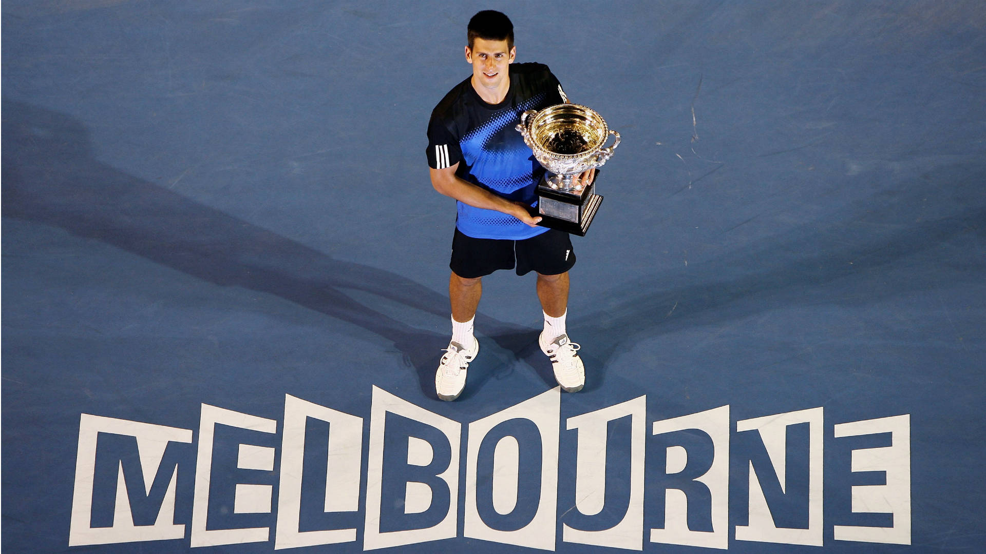 Australian Open Novak With Trophy