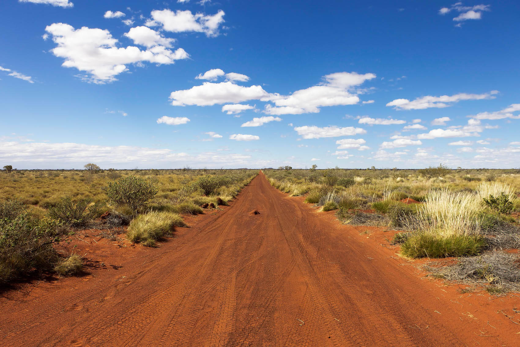 Australian Outback Car Tracks Background