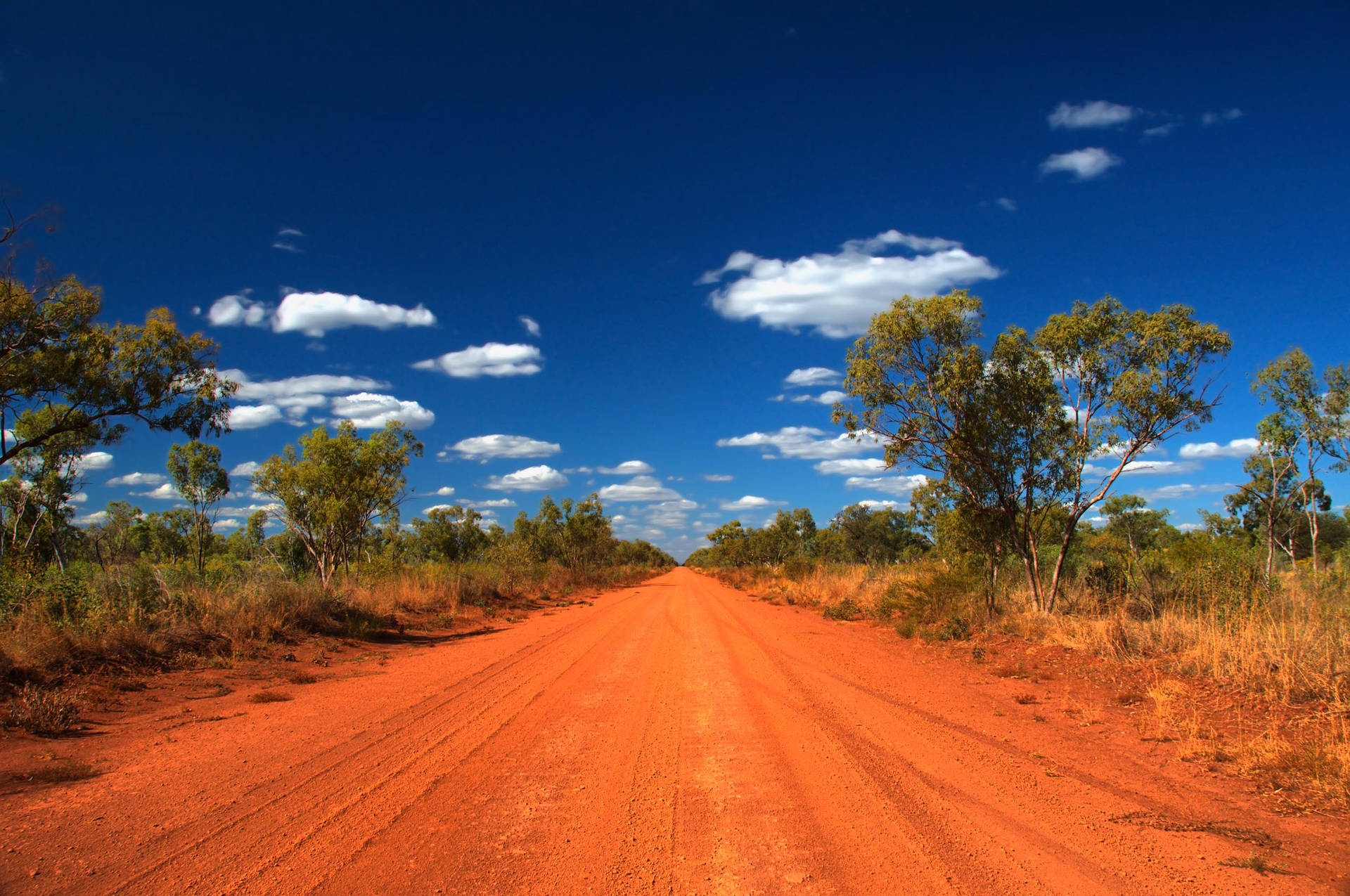 Australian Outback Dirt Road Background