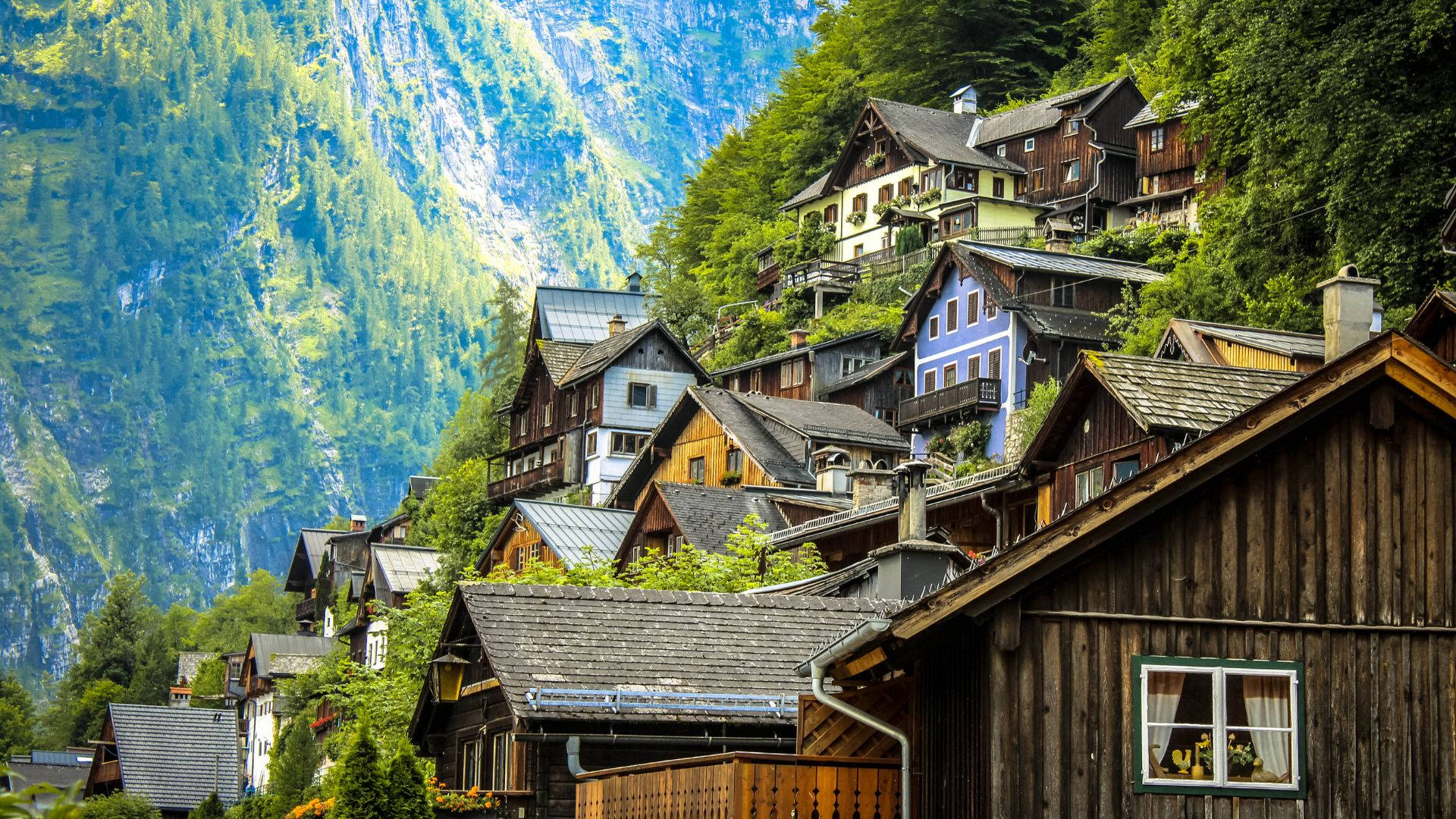 Austria Mountain Slope City