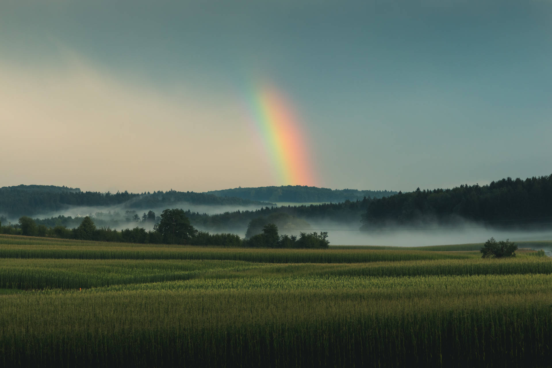 Austria Rainbow Attraction Background