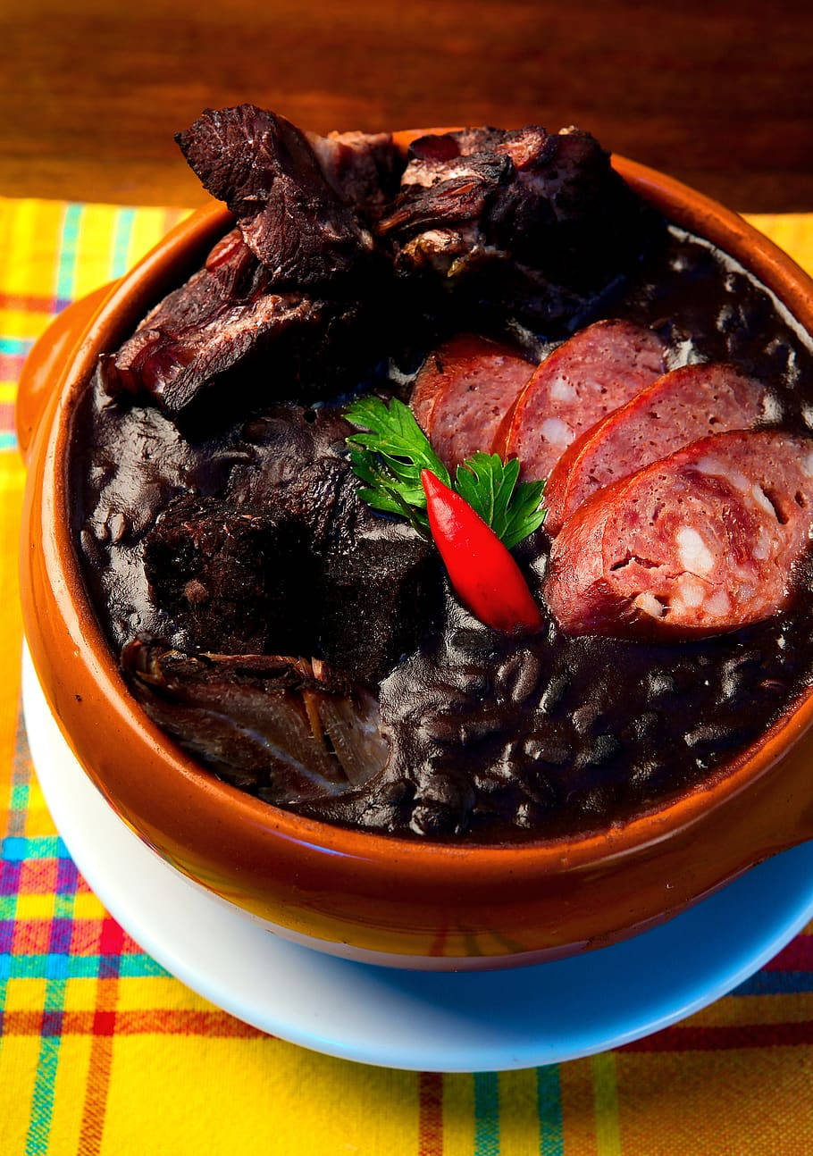 Authentic Brazilian Feijoada Stew - A Delightful Culinary Journey Background