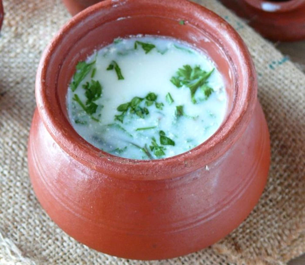 Authentic Claypot Buttermilk Background