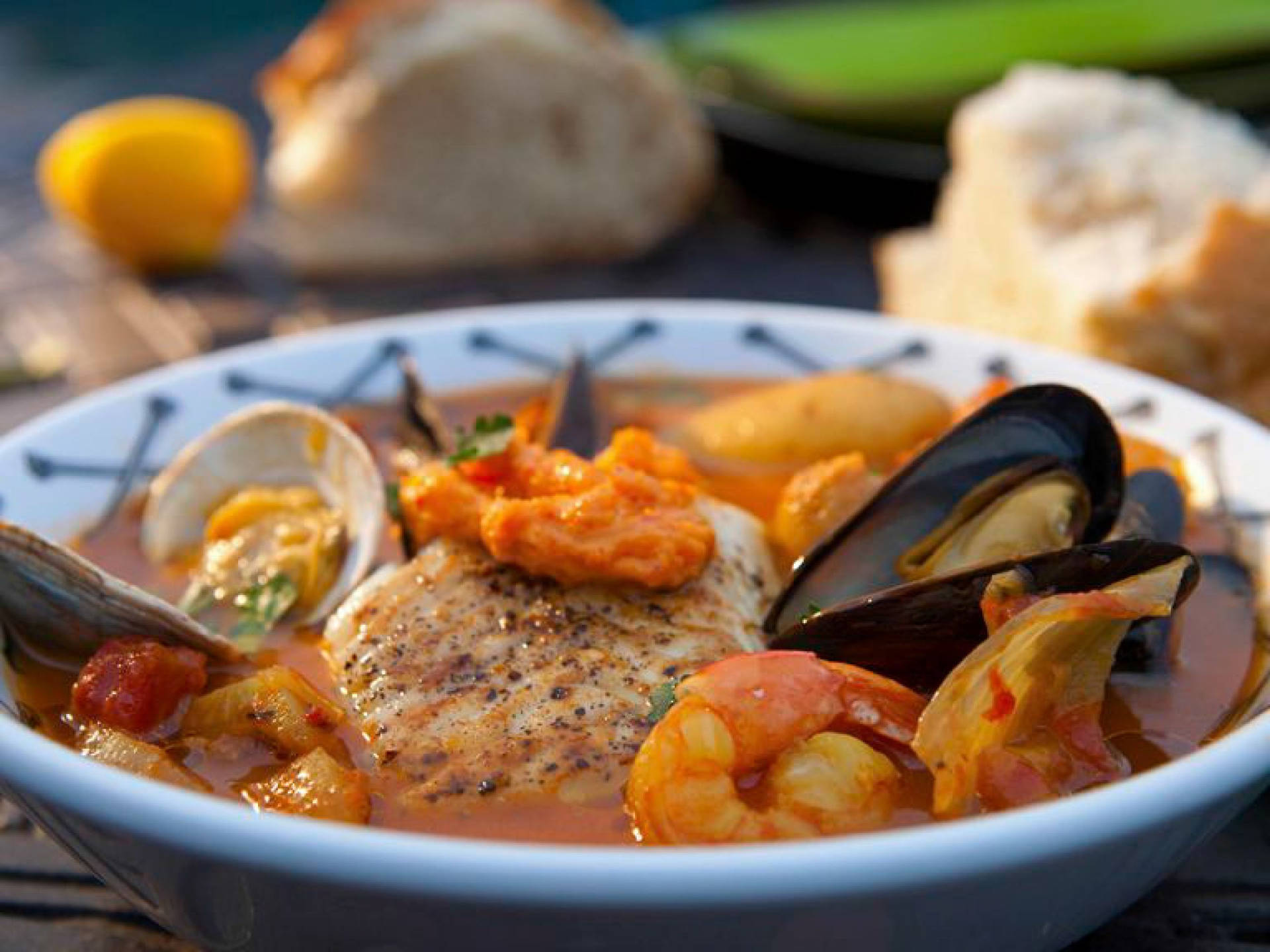 Authentic French Bouillabaisse Cod Fillet Dish