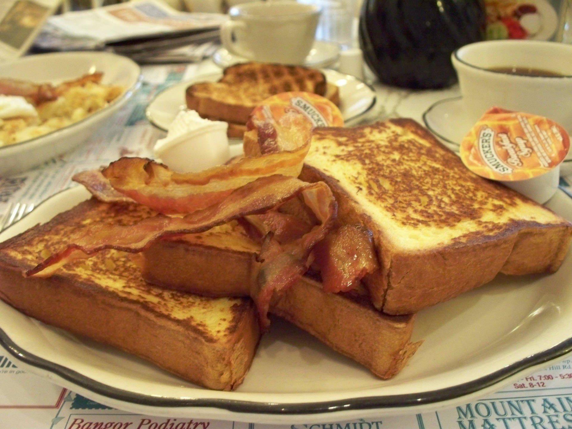 Authentic French Toast Breakfast Delight. Background