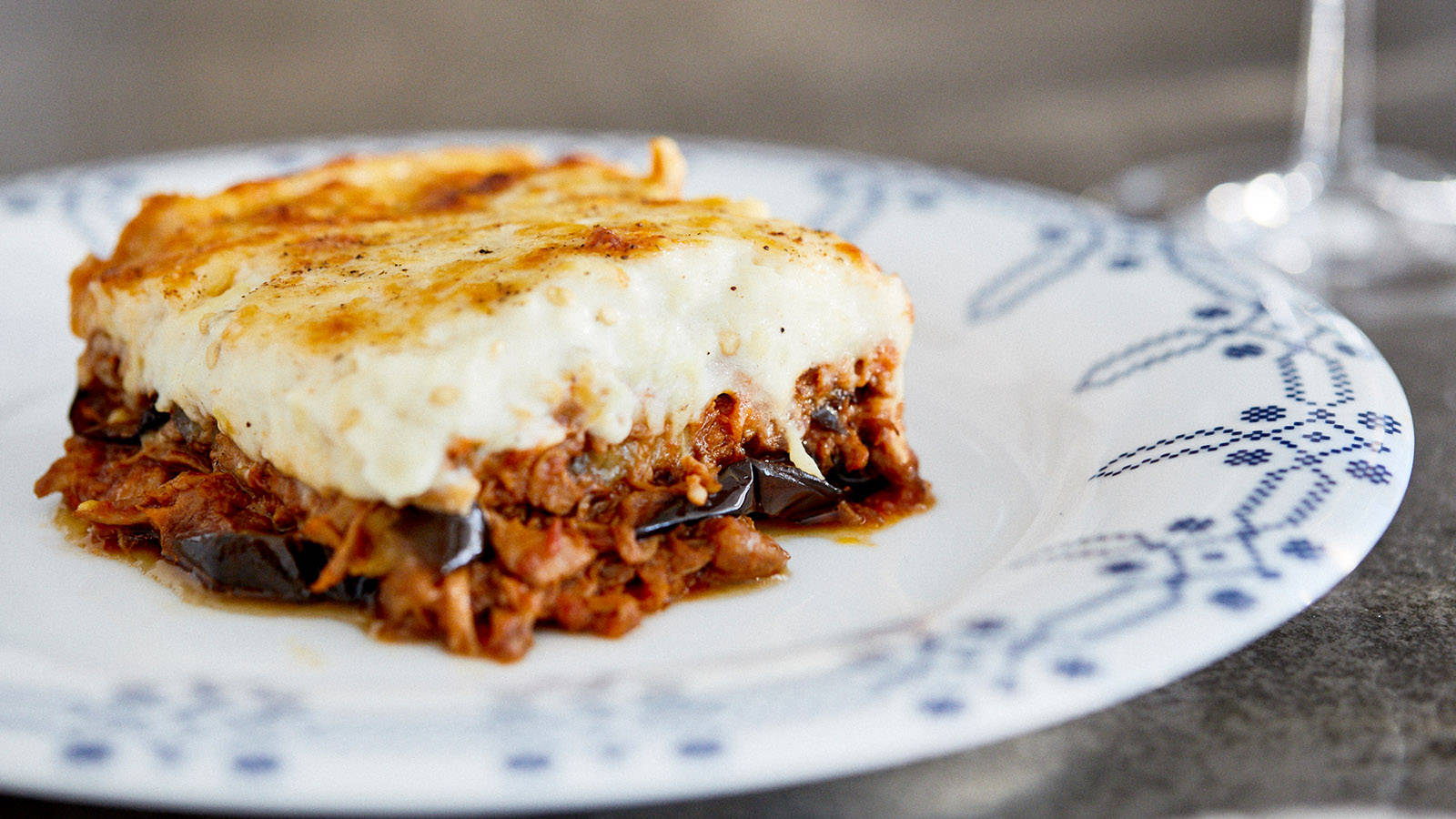 Authentic Greek Moussaka Dish