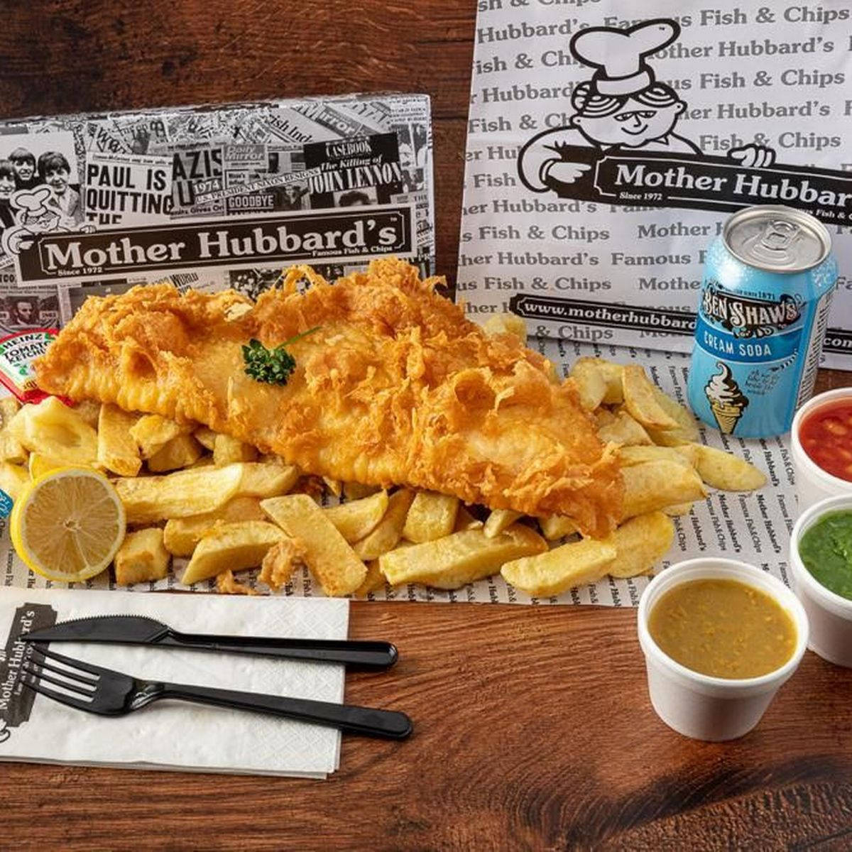 Authentic Mother Hubbard's Fish And Chips