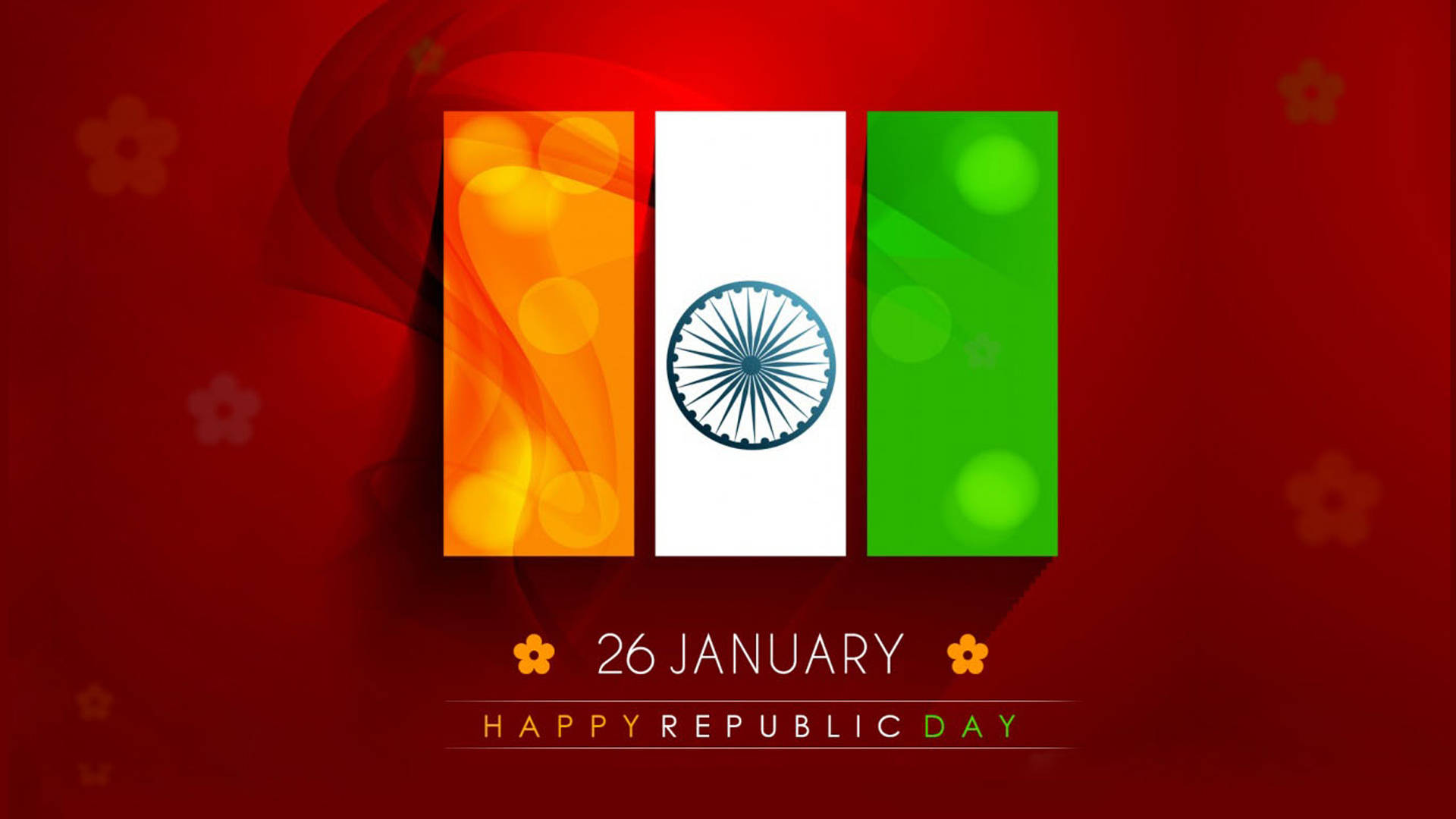 Authentic Representation Of The Tricolor On Republic Day Background