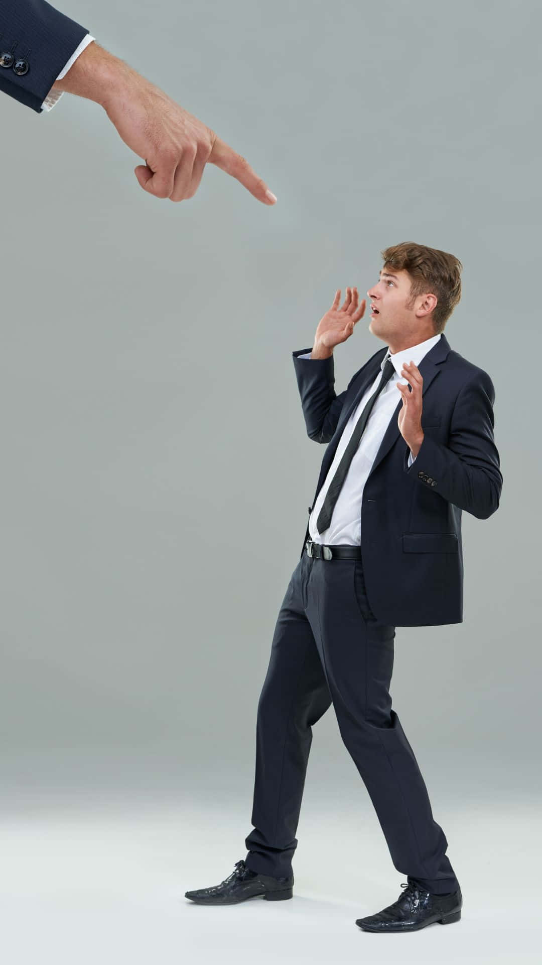 Authority Finger Pointingat Man