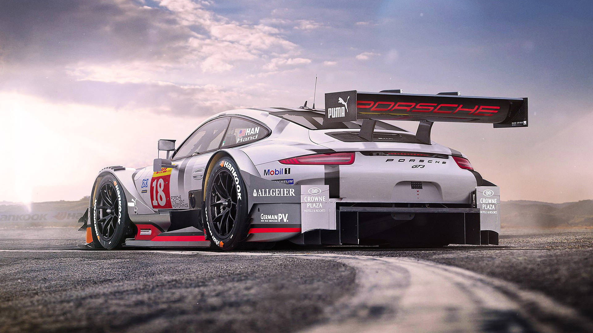 Auto Racing Porsche Background