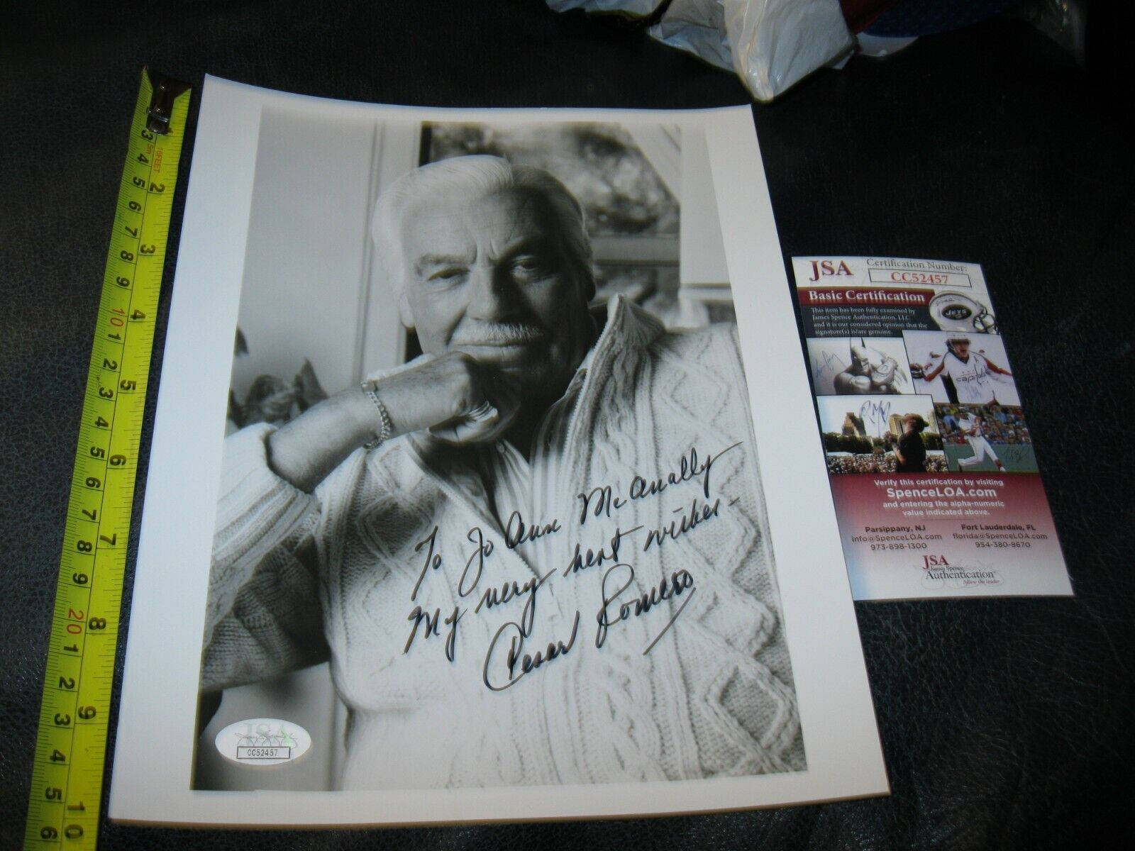 Autographed Black And White Cesar Romero